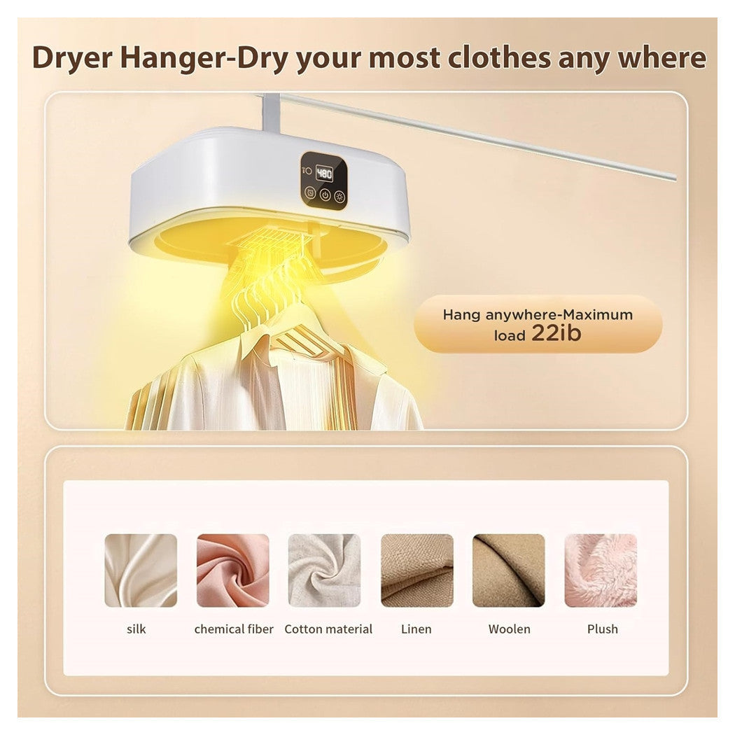 Dakuda © Asciugatrice Portatile Elettrica 1200W con Timer