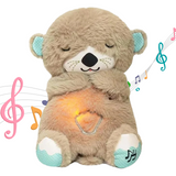 Dakuda Orsetto Respirante – Peluche Musicale con Luci per Sonno Calmo